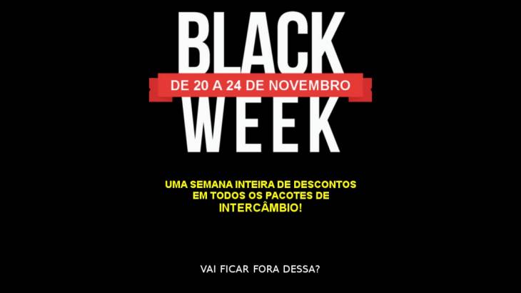 Intercâmbio com desconto é na Black Week True!