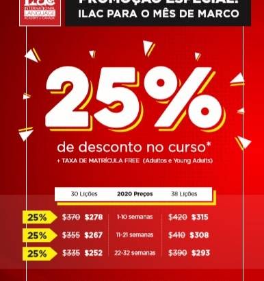 Promoção para estudar no Canadá – ILAC